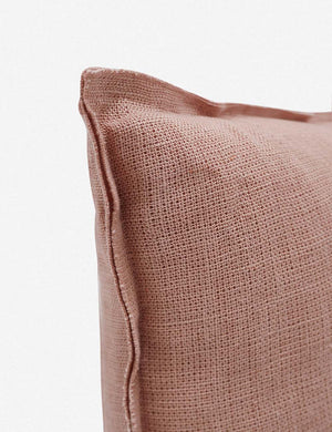 Corner of the arlo Terracotta square pillow