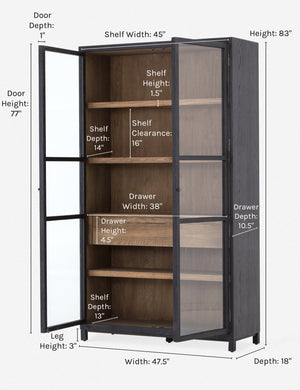 Carly Curio Cabinet