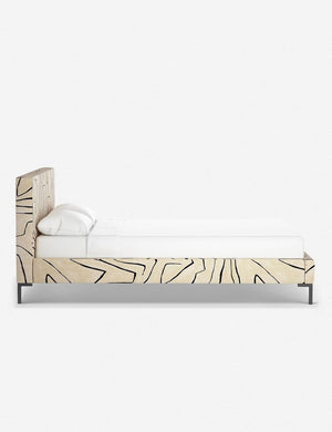 Side of the Deva Grafitto platform bed