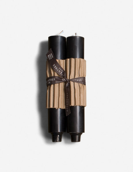 #color::black | Cera Beeswax Column Candles by Greentree Home in black