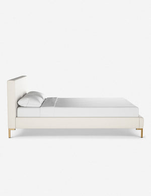 Side of the Deva dove platform bed