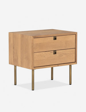 Angled view of the Karma nightstand