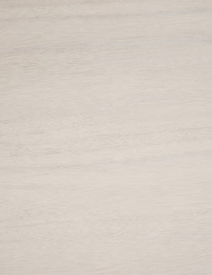 Detailed shot of the White Washed Acadia on the Mojave Round Dining Table