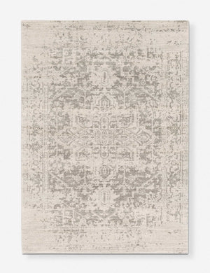 Prisha bohemian style distressed stone gray rug