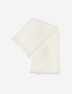 Sherra white Waffle Towel by House No. 23