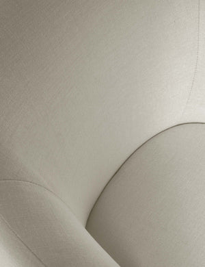 Close-up of the flax linen fabric