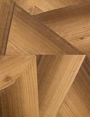 The wood construction of the Balen coffee table