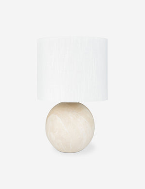 Vivienne tan ceramic table lamp with spherical base