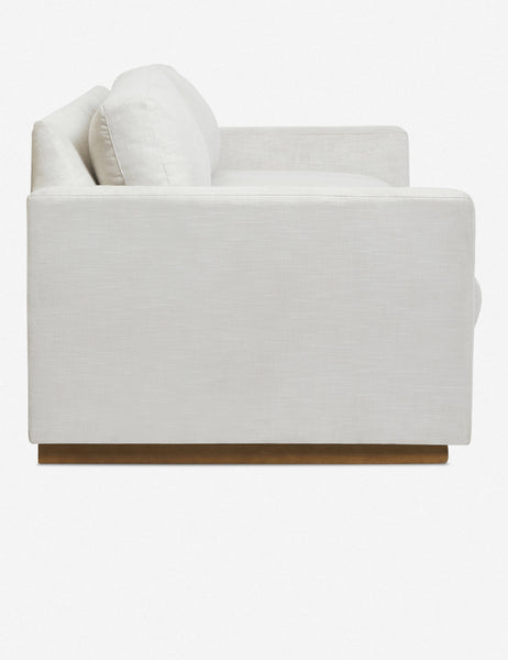 | Side of the Walden white sofa