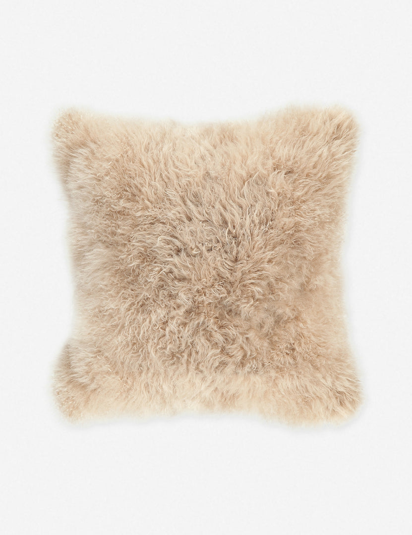 #color::cream | Madison cream-toned Cashmere Fur Pillow