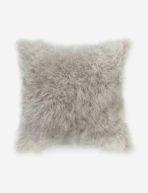 Madison light grey Cashmere Fur Pillow